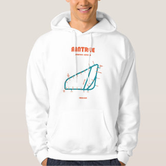 Retro Minimalist Aintree Racecourse Line Art Print Hoodie