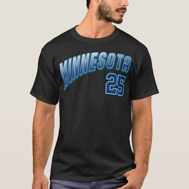 Retro Minnesota Number 6 T-Shirt (Front)