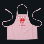 Retro Minnie Mouse Cherry Smile Apron<br><div class="desc">Sweet, vintage-inspired, and full of classic Disney charm, this cheerful artwork features Minnie Mouse with her iconic bow, playful smile, and adorable cherry accents. The bold retro lettering and soft pink background give the design a nostalgic yet fun feel that instantly stands out. Perfect for customizable Zazzle products like apparel,...</div>