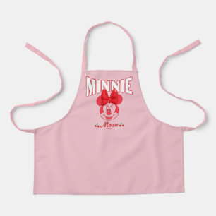 Retro Minnie Mouse Cherry Smile Apron