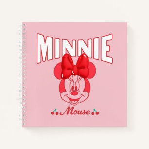 Retro Minnie Mouse Cherry Smile Notebook