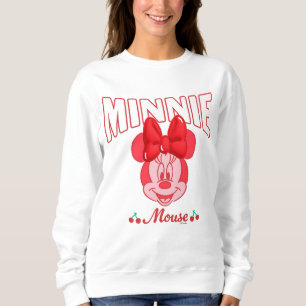Retro Minnie Mouse Cherry Smile Sweatshirt