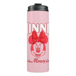 Retro Minnie Mouse Cherry Smile Thermal Tumbler