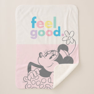 Retro Minnie Mouse - Feel Good Sherpa Blanket