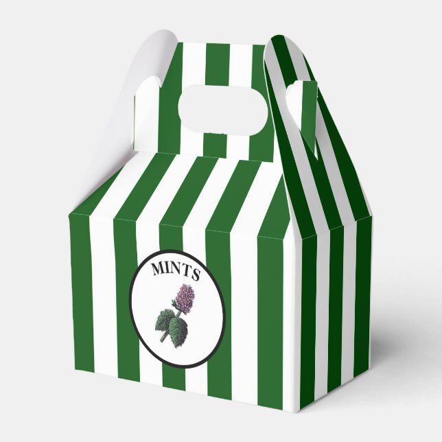 Retro Mint Favor Box (Front Side)