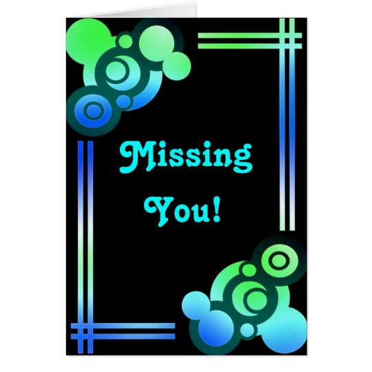 Retro Missing You Card