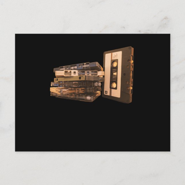 Retro Mixtape Old School Music Postcard (Front)