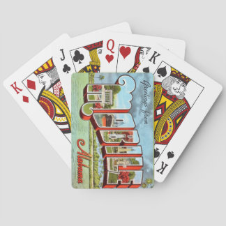 Retro Mobile Alabama Postcard Playing Card