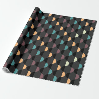 Retro Mod 1960s Optical Illusion Geometric Art Wrapping Paper