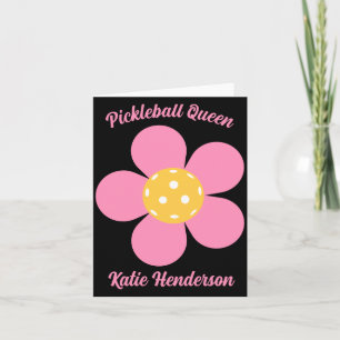 Retro Mod 70s Ckleball Flower D  Card