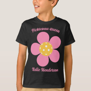 Retro Mod 70s Ckleball Flower D  T-Shirt