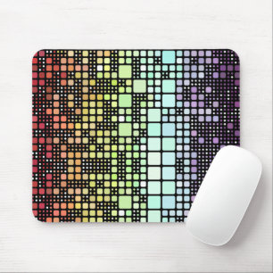 Retro Mod Geometric Groovy Funky Neurogender Pride Mouse Pad
