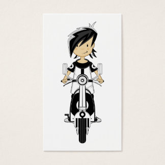 Retro Mod Girl on Scooter Bookmark