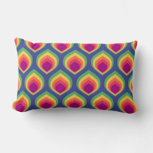 Retro Mod Pattern Lumbar Pillow