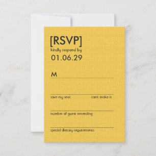 Retro Mod Perfect Chair Pair Eames Wedding RSVP Card