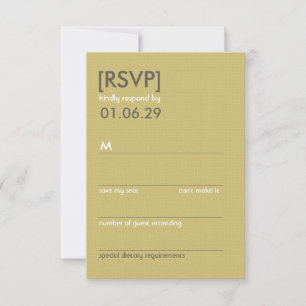 Retro Mod Perfect Chair Pair Eames Wedding RSVP Card