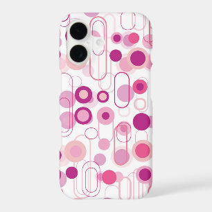 Retro Mod Purple Pods And Pink Dots Pattern Art