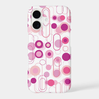 Retro Mod Purple Pods And Pink Dots Pattern Art