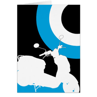 Retro Mod Scooter Card