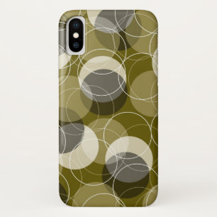 Retro Mod Skinny Rings Yellow Pattern Phone Case