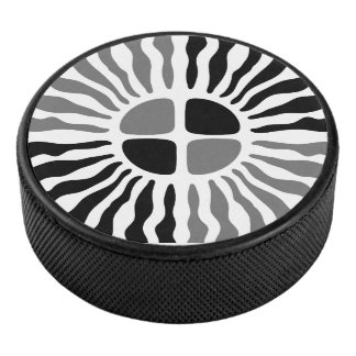 Rétro Mod Sunburst Géométrique Noir et Blanc