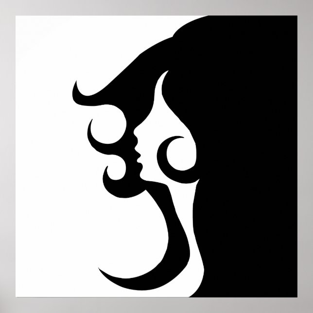 Retro Mod Woman Poster (Front)