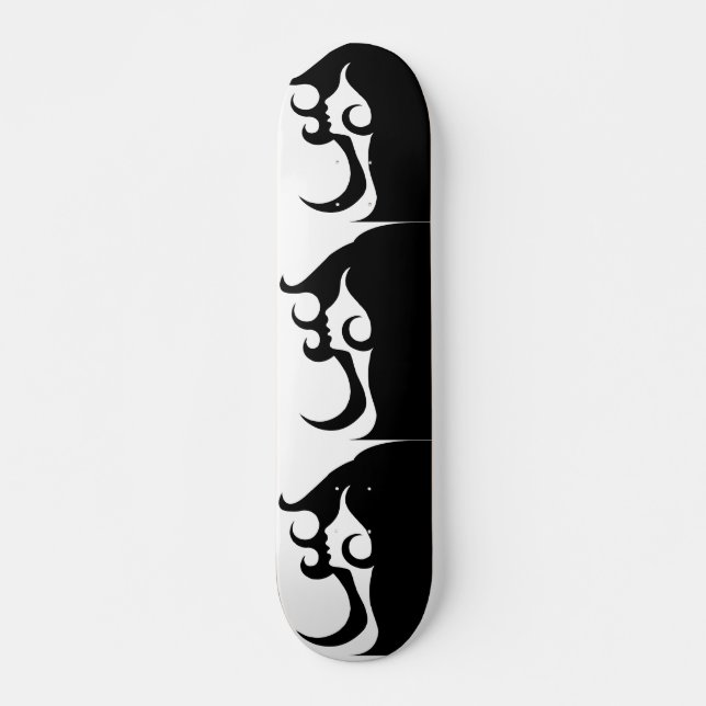 Retro Mod Woman Skateboard (Front)