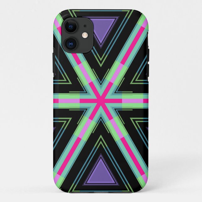 Retro Modern Abstract Art Case-Mate iPhone Case (Back)