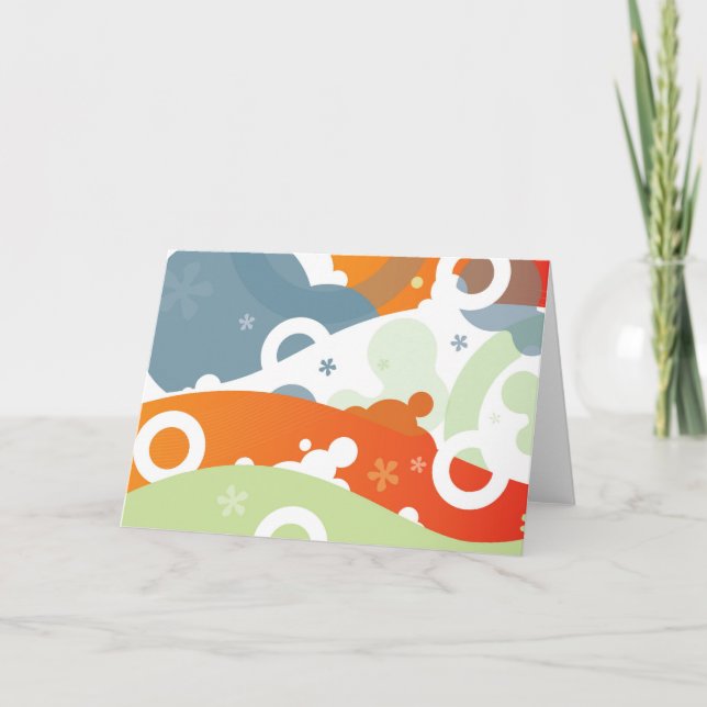 Retro-Modern Abstract Card (Front)