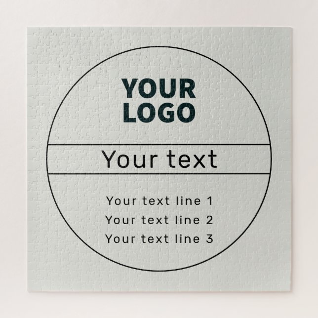 Retro-Modern add your own text Jigsaw Puzzle (Vertical)