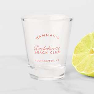 Retro Modern Bachelorette Weekend Party Favour  Shot Glass