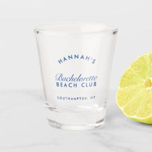 Retro Modern Bachelorette Weekend Party Favour  Shot Glass