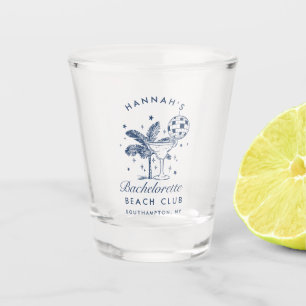 Retro Modern Bachelorette Weekend Party Shot Glass