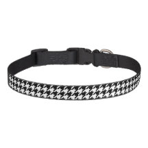 Retro Modern Black White Hounds-tooth Weaving