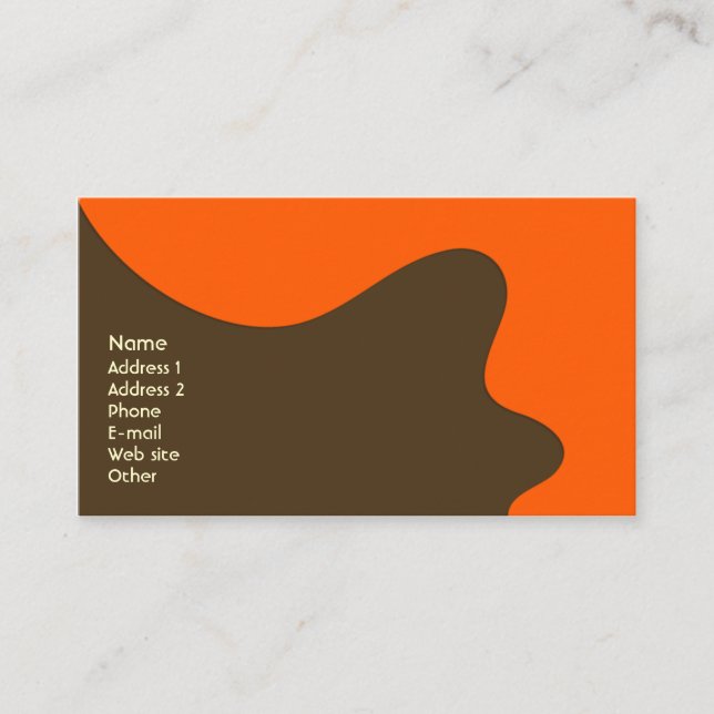 Retro Modern Business/Networking Card (Front)