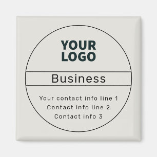 Retro-Modern Business or Brand Magnet