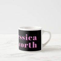 Retro-modern Editable Text | Black & Pink