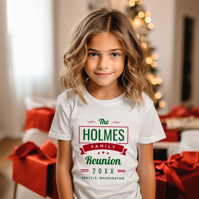 Retro Modern Family Reunion Logo T-Shirt (Creator Uploaded)