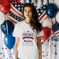 Retro Modern Family Reunion Logo