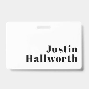 Retro Modern Minimal Name or Business Template Badge