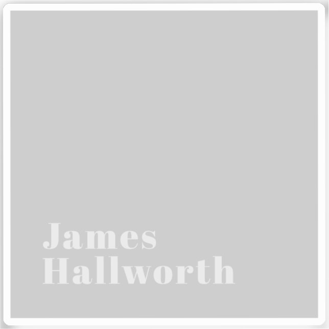 Retro Modern Minimalistic Name (or other text) (Front)