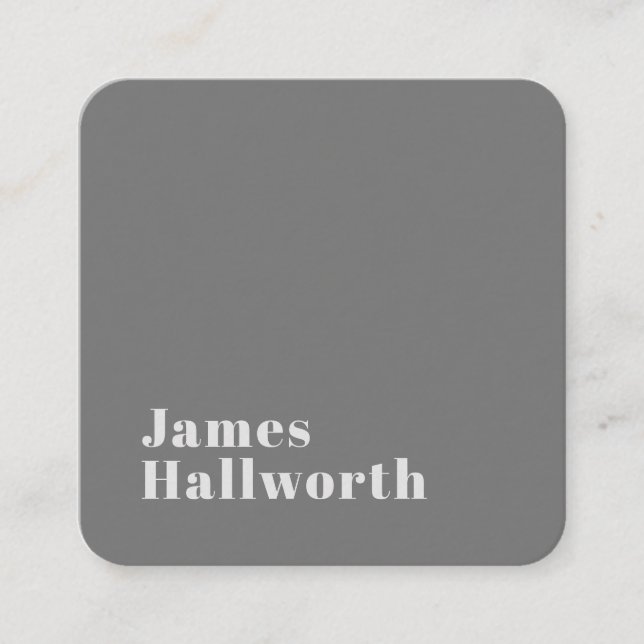 Retro Modern Minimalistic Name (or other text) Enclosure Card (Front)