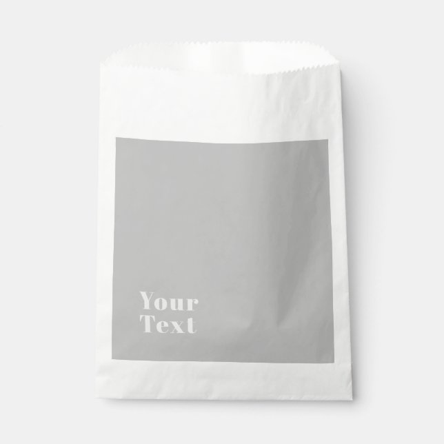 Retro Modern Minimalistic Name (or other text) Favour Bag (Front)