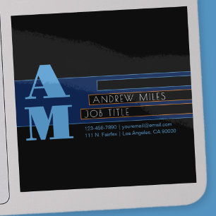 Retro-modern Monogram & Editable Shapes & Colours