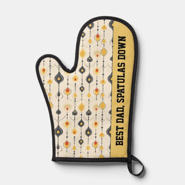 Retro Modern Oven Mitt (Front)