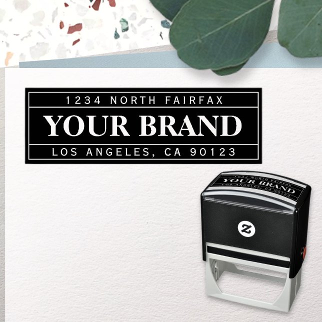 Retro-Modern Professional | Return Address Self-inking Stamp (Creator Uploaded)