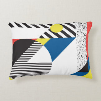 Retro Modern Style Background Design Accent Pillow