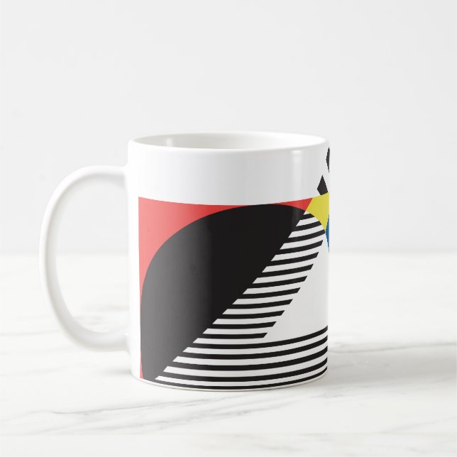 Retro Modern Style Background Design Coffee Mug (Left)