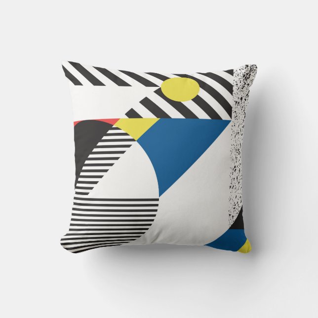Retro Modern Style Background Design Throw Pillow (Front)