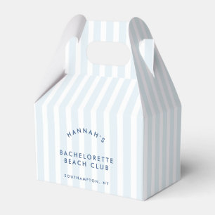 Retro Modern Vintage Blue Bachelorette Favor Box